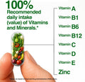 FeelGood Superfoods Vita Fruits and Veggies Capsules - 25 Superfood Ingredients, Fruit and Vegetable Multivitamin, 60 Count - for Men and Women -