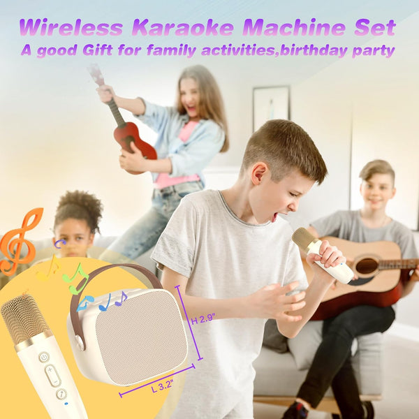 Mini Karaoke Machine,Funny Toys Christmas Birthday Gifts for Kids Age 4-12 Girls,Boys,Adults,Meguo Karaoke Microphone Toys for