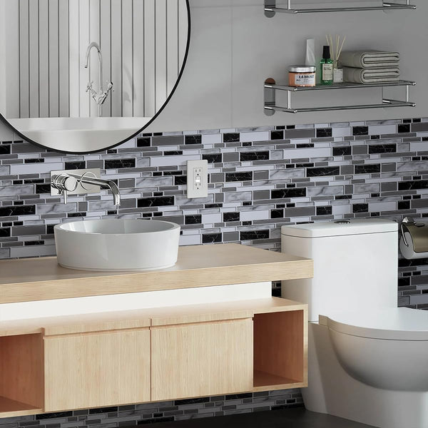 Livebor Peel and Stick Kitchen Wallpaper Backsplash Wall Paper for Kitchen 11.8Inch X 78.7Inch Backsplash Tiles Wallpaper Peel and Stick