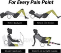 Shogun Yoga Wheel Roller for Back Pain Relief - Back Roller Stretching Device for Spine Stretching, Improved Flexibility & Mobility