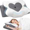 Cervical Neck Pillow, Memory Foam Neck Support Pillows for Sleeping, Shoulder Pillow for Side Sleepers, Back Stomach Sleepers, Certipur-Us