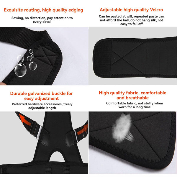 Back Brace Posture Corrector - Adjustable, for Women and Men, Back Lumbar Support, Shoulder Posture Support for Improve Posture Provide (XXL)