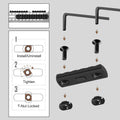 Single Picatinny Aluminum Accessory Rail Set for Mlock 3 5 7 9 11 13 Slots with 13 T-Nuts & Screws, 6 Wrench-Rounded Corner