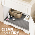 Silicone under Sink Mat 34" X 22", Kitchen Essentials and Gadgets, Shelf Liner and Cabinet Protector, Home Organizers and Storage, Waterproof