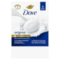 Dove Beauty Bar Gentle Skin Cleanser Moisturizing for Gentle Soft Skin Care Original Made with 1/4 Moisturizing Cream 3.75 Oz, 4 Bars
