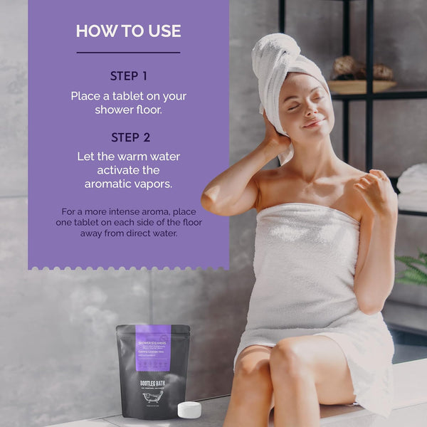 Shower Steamers Aromatherapy 15 Pack, Lavender Shower Bombs, Great Mother'S Day Gift, 100% Pure Essential Oil, All Natural, for Men and Women,