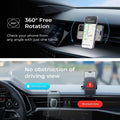 LISEN Magnetic Phone Holder for Car - Upgraded Clip Ultra 6 Strong Magnets, Car Phone Holder Case Friendly,Soporte De Telefono Para Carro for