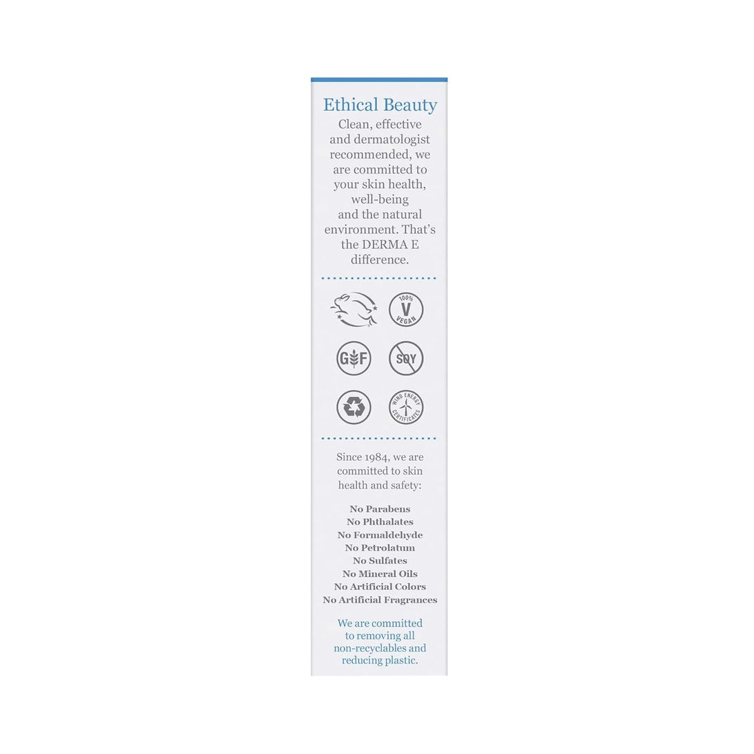 Derma E Hydrating Eye Cream – Firming and Lifting Hyaluronic Acid Treatment - under Eye and Upper Eyelid Cream Reduces Puffiness and Appearance of Fine Lines, 0.5 Oz