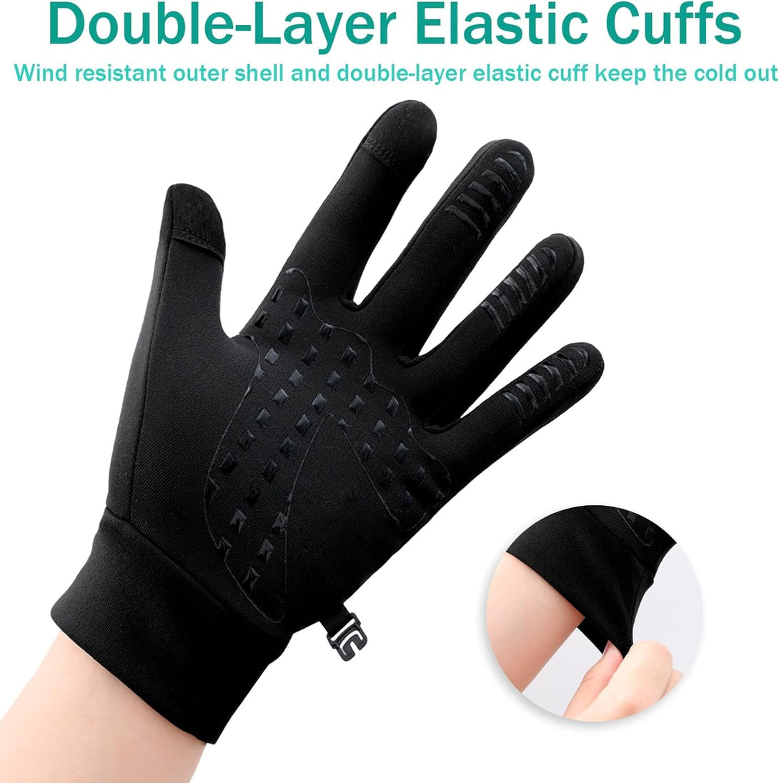 Running Gloves for Men Women Winter Gloves Touch Screen Lightweight Thin Thermal Gloves Liners for Cycling Driving
