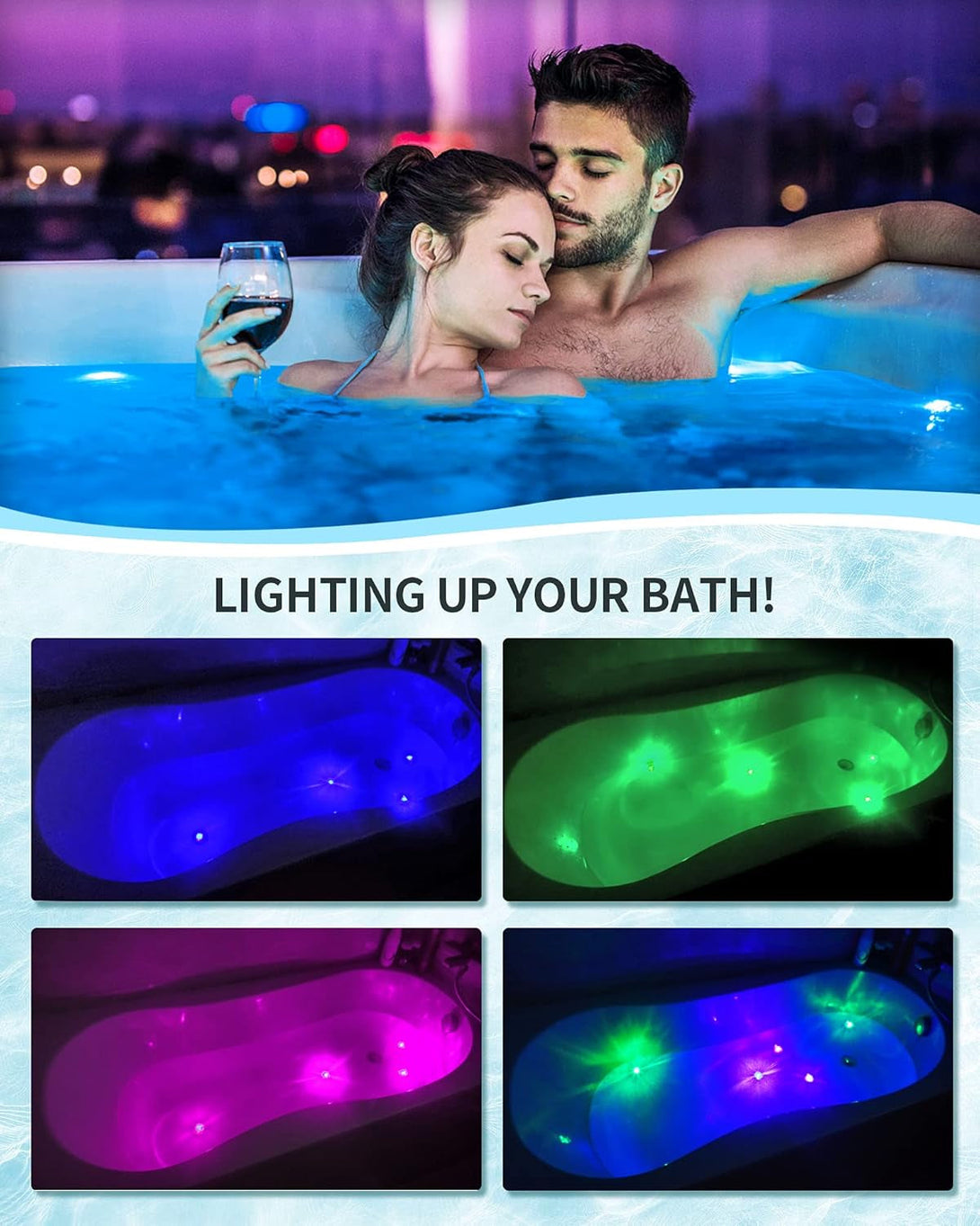 Light up Bath Bombs with Surprise Inside, 4.23 Oz Natural Gift Set 6 with Essential Oils, Magnesium Large Bath Bombs for Women Relaxing Spa Skin Moisturize Gifts for Women