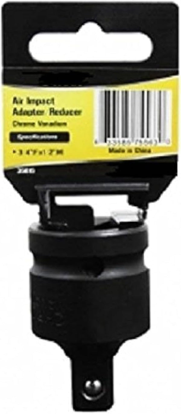 3/4" to 1/2" Inch Dr Drive Black Impact Socket Adapter Reducer Tool Adaptor