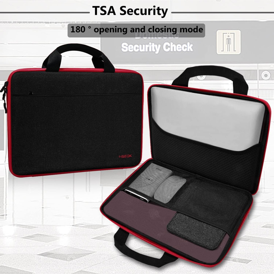 Hseok Laptop Sleeve 13-14 Inch Case Briefcase Compatible with Macbook Pro 14 Inch M4/M3/M2/M1 All Model of 13.3 Inch Mac Air/Pro, XPS 13 14, Most Popular 13"-14" Notebooks,B01K03