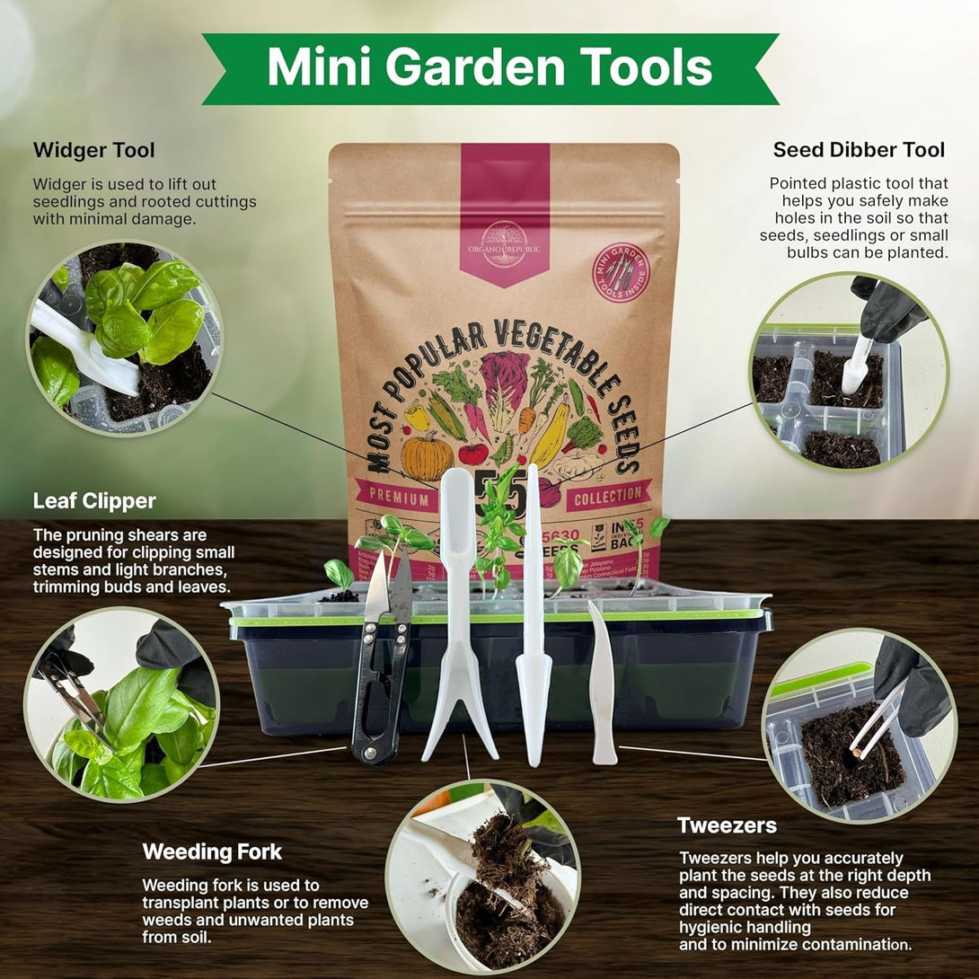 55 Vegetable Seeds Variety Pack - 35,600+ Non-Gmo Heirloom Seeds for Planting Vegetables and Fruits in Individual Seed Packets, Home Garden Seeds for Hydroponic, Indoor and Outdoors Gardening