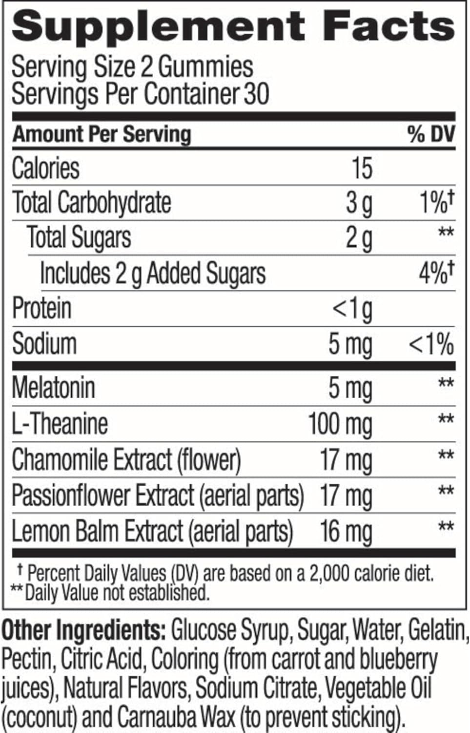 OLLY Extra Strength Sleep, 5 Mg Melatonin L-Theanine, Chamomile and Botanicals - 60Ct Pouch