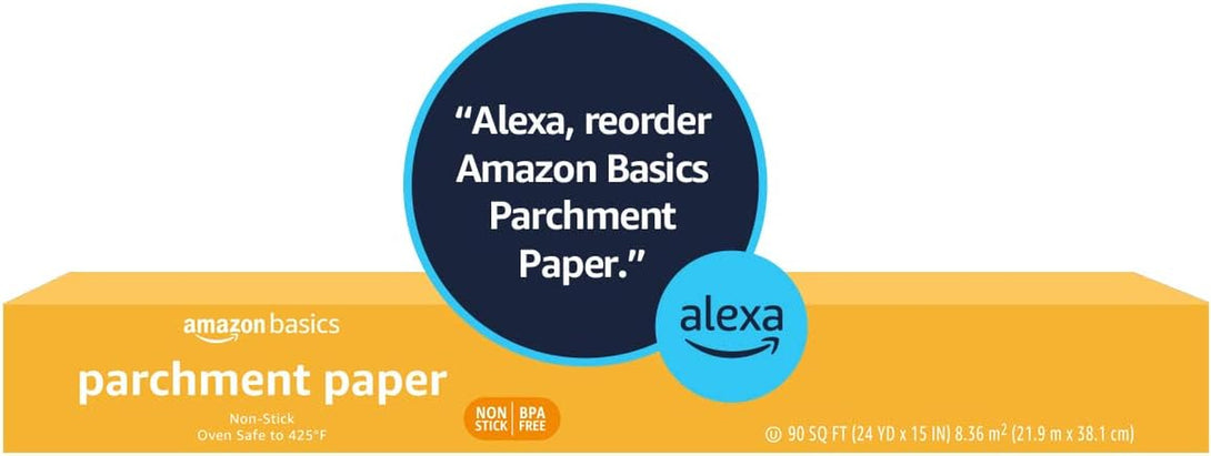 Amazon Basics Parchment Paper, 90 Sq Ft Roll