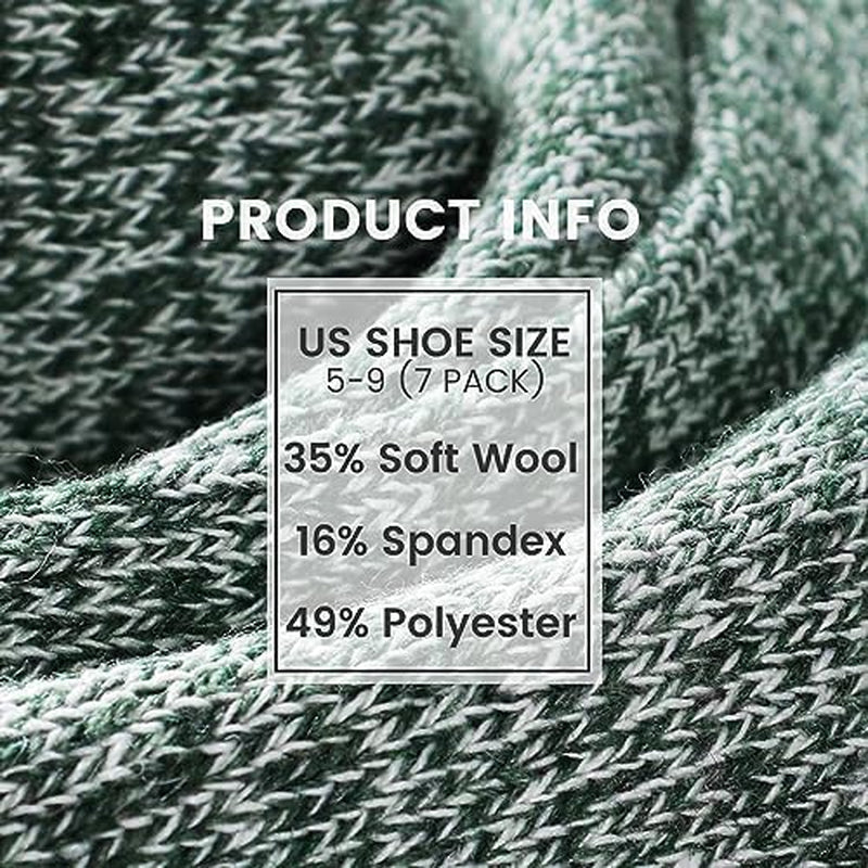 Pleneal Wool Socks for Women and Men - Winter Warm, Cozy Knit Boot Socks