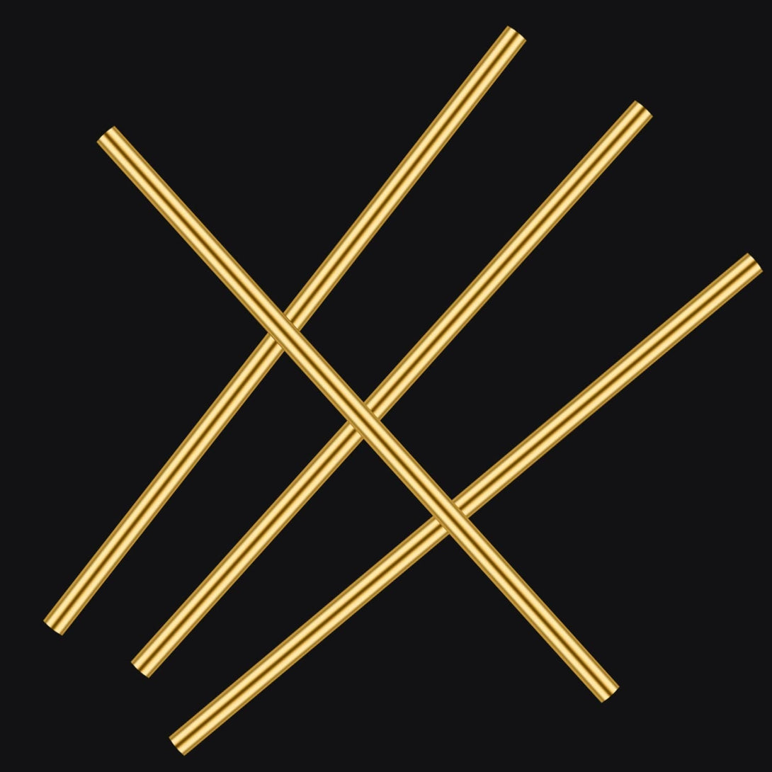 4 Pieces 12 Inches 1/4 Inch Brass round Rods, Favordrory Brass Rods Lathe Bar Stock, 1/4 Inch in Diameter 12 Inches in Length