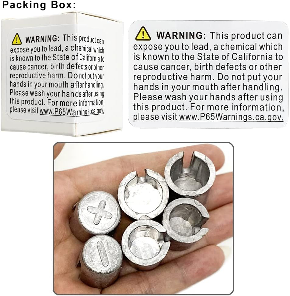 6 Pieces Battery Terminals Post Lead Shims Car Battery Post Caps Adapter Terminal Cable Ends Repair Kits for Positive or Negative Worn Posts Loose Terminal Posts Anode Cathode Sleeves Repair Shim