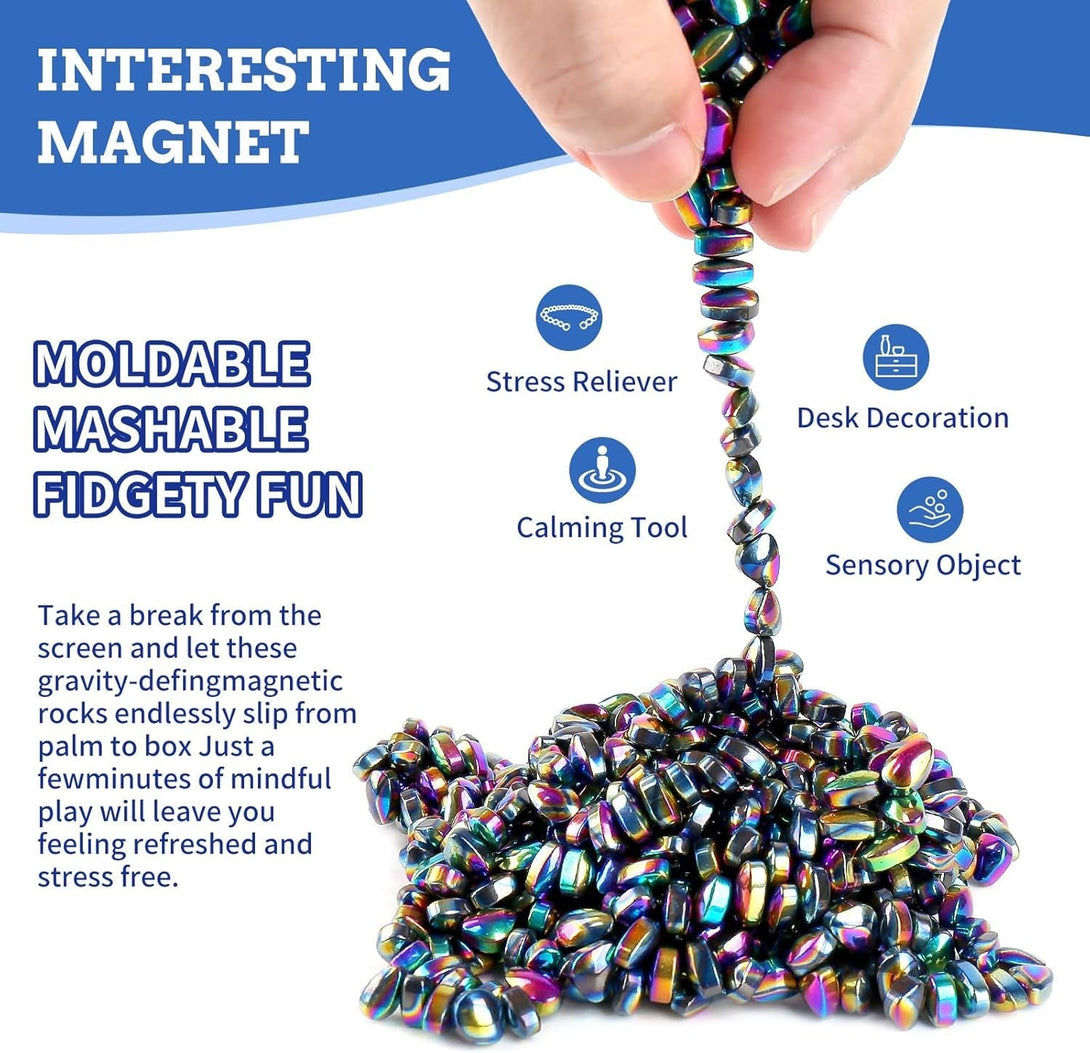 550Pcs Ferrite Putty, Fidget Toys, Fidget Toys Adults, Desk Fidgets Toys for Office Stress/Anxiety Relief ,Adults Gifts