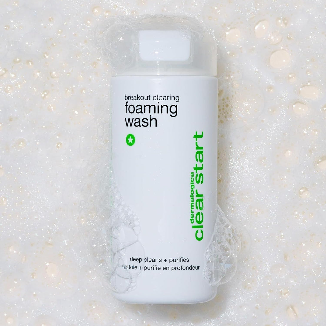 Dermalogica Clear Start Breakout Clearing Foaming Wash - Acne Face Wash with Salicylic Acid & Tea Tree Oil - Dive into Pores to Clear, Soothe, & Energize