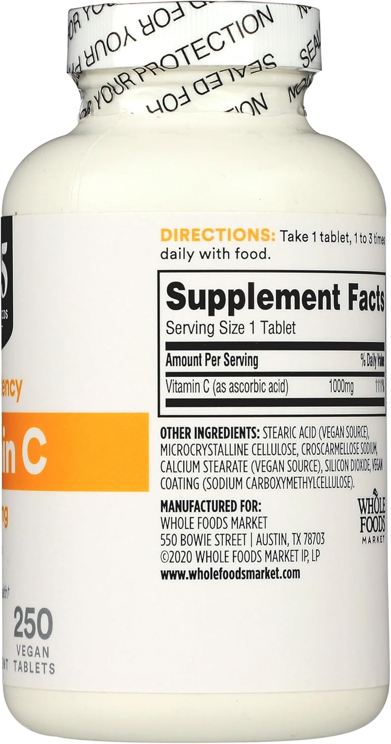 365 by Whole Foods Market, Vitamin C 1000Mg, 250 Count