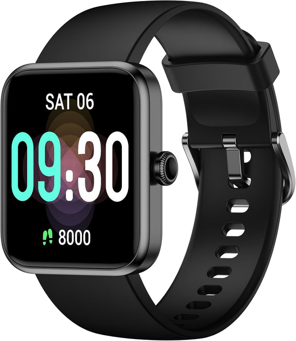 Smart Watch, Fitness Tracker with Heart Rate Monitor, Blood Oxygen, Sleep Tracker, 41Mm Touchscreen Smartwatch for Android Ios Swimming Waterproof Pedometer Step Calories Tracker for Women Men