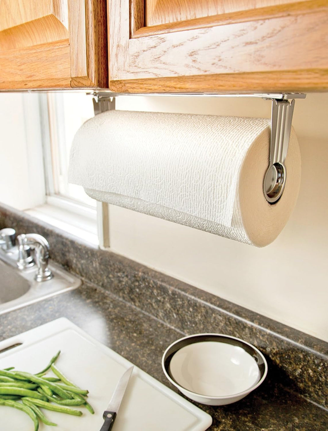 Fox Run under Counter/Wall Mount Paper Towel Holder, Stainless Steel