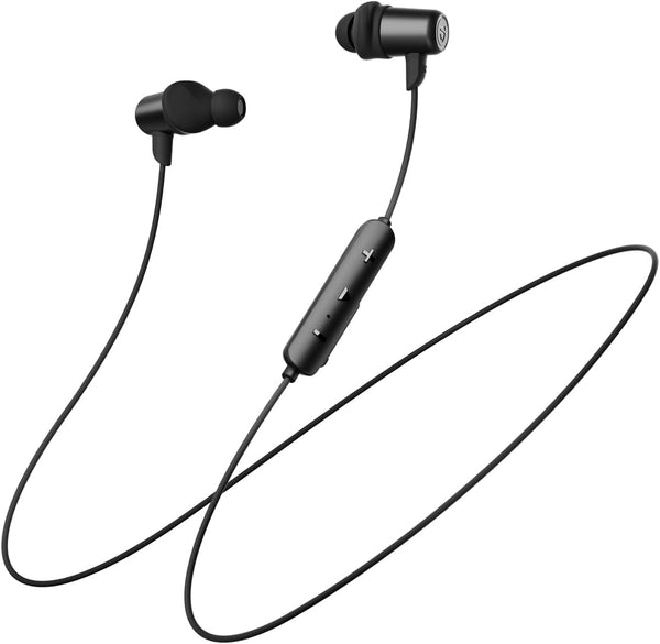 Soundpeats Q35 HD+ Neckband Bluetooth Headphones, Stable Comfort Wireless Earbuds, Bluetooth 5.2, IPX5 Waterproof Sports Earphones, 17Hrs Dual Magnetic Speaker, Type C, App, QCC3040
