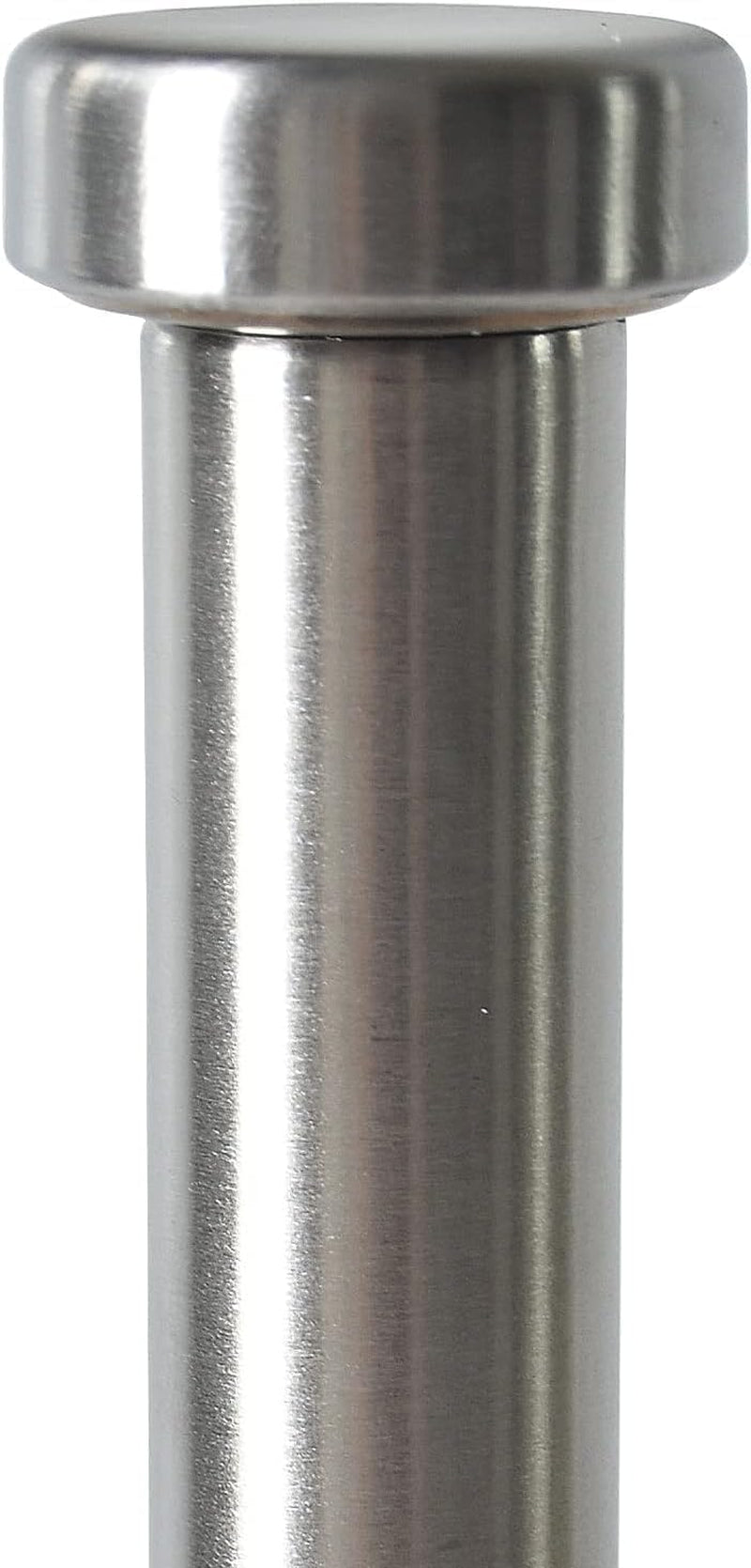 Paper Towel Holder with Side Rod, Stainless Steel, Easy Tear Dispenser for Home Kitchen Countertop Tabletop (Silver)