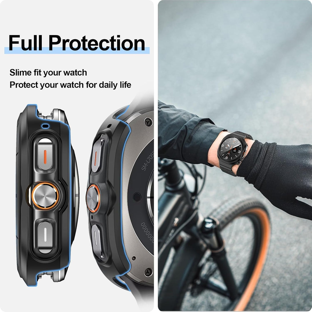 5-Pack Case with Screen Protector for Samsung Galaxy Watch Ultra 47Mm (2024)