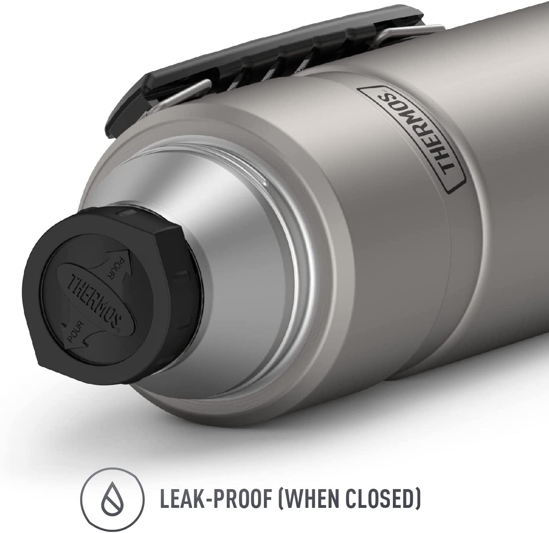 THERMOS Stainless King Vacuum-Insulated Beverage Bottle, 40 Ounce, Matte Stainless Steel