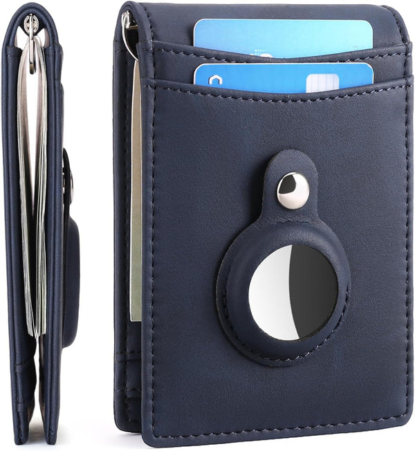 FALAN MULE Wallets for Men RFID Blocking Genuine Leather Bifold Minimalist Front Pocket Mens Wallet