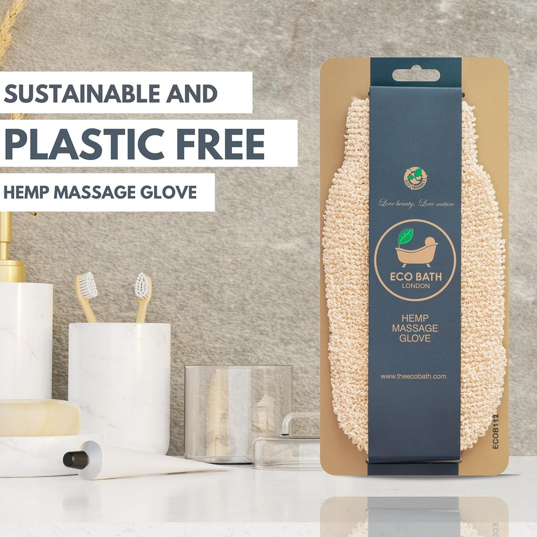 Flax Massage Gloves – Natural Exfoliating Mitts for Smooth, Radiant Skin – Sustainable and Eco-Friendly Bath Accessory