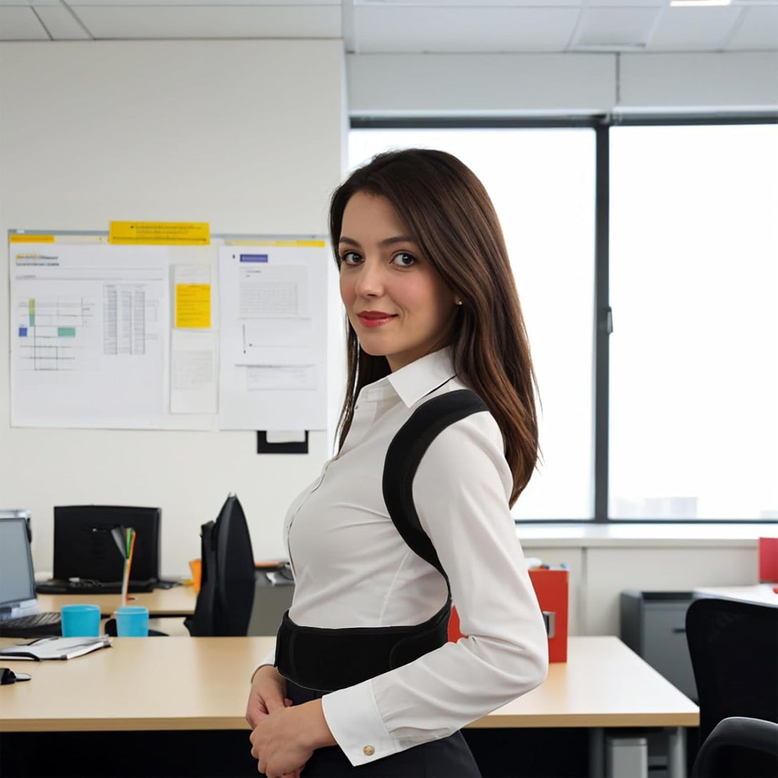 Back Brace Posture Corrector for Women and Men, Full Back Support Straps Straightener, Hunchback Improve Posture-Shoulder, Lumbar and Upper Lower Back Pain Relief (Large)