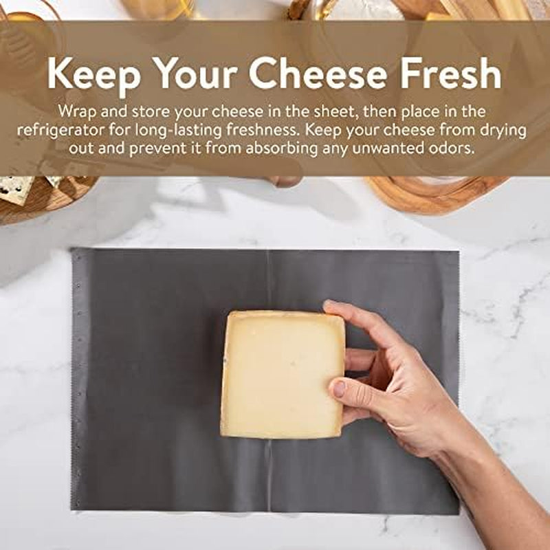 Formaticum Reusable Cheese Storage Sheets | Size 9" X 14" | Professional-Grade Cheese Strorage | Store Cheese, Sandwiches, and Charcuterie | Kitchen Organization | Manufactured in Germany | 10 Sheets