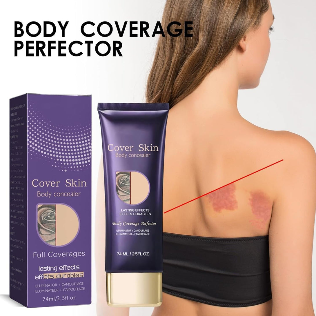 2 Pack All over Tattoo Cover up Makeup Waterproof Complexion Perfector, Natural Radiance Shade, Body Coverage Perfector, Long Last Body Foundation.