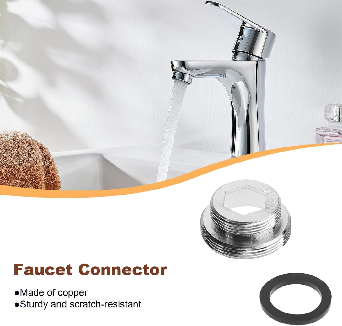 16 Pcs Faucet Adapter Kit, CNYMANY Kitchen Aerator Adapter Set Male Female M22 Sink Faucet Adapter Connecting Garden Hose Water Filter Standard Hose via Diverter