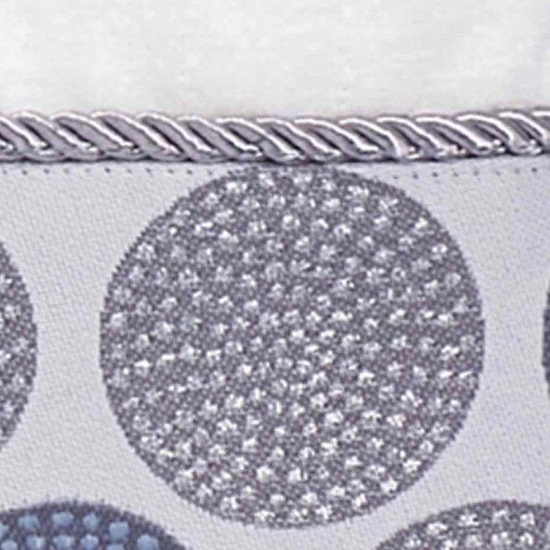 Avanti Linens - Washcloth, Soft & Absorbent Cotton Towel (Dotted Circles Collection, Mineral)