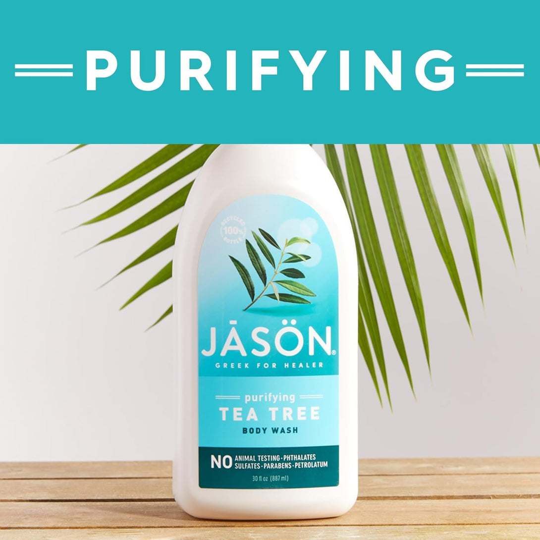 JASON Tea Tree Purifying Body Wash, for a Gentle Feeling Clean, 30 Fluid Ounces