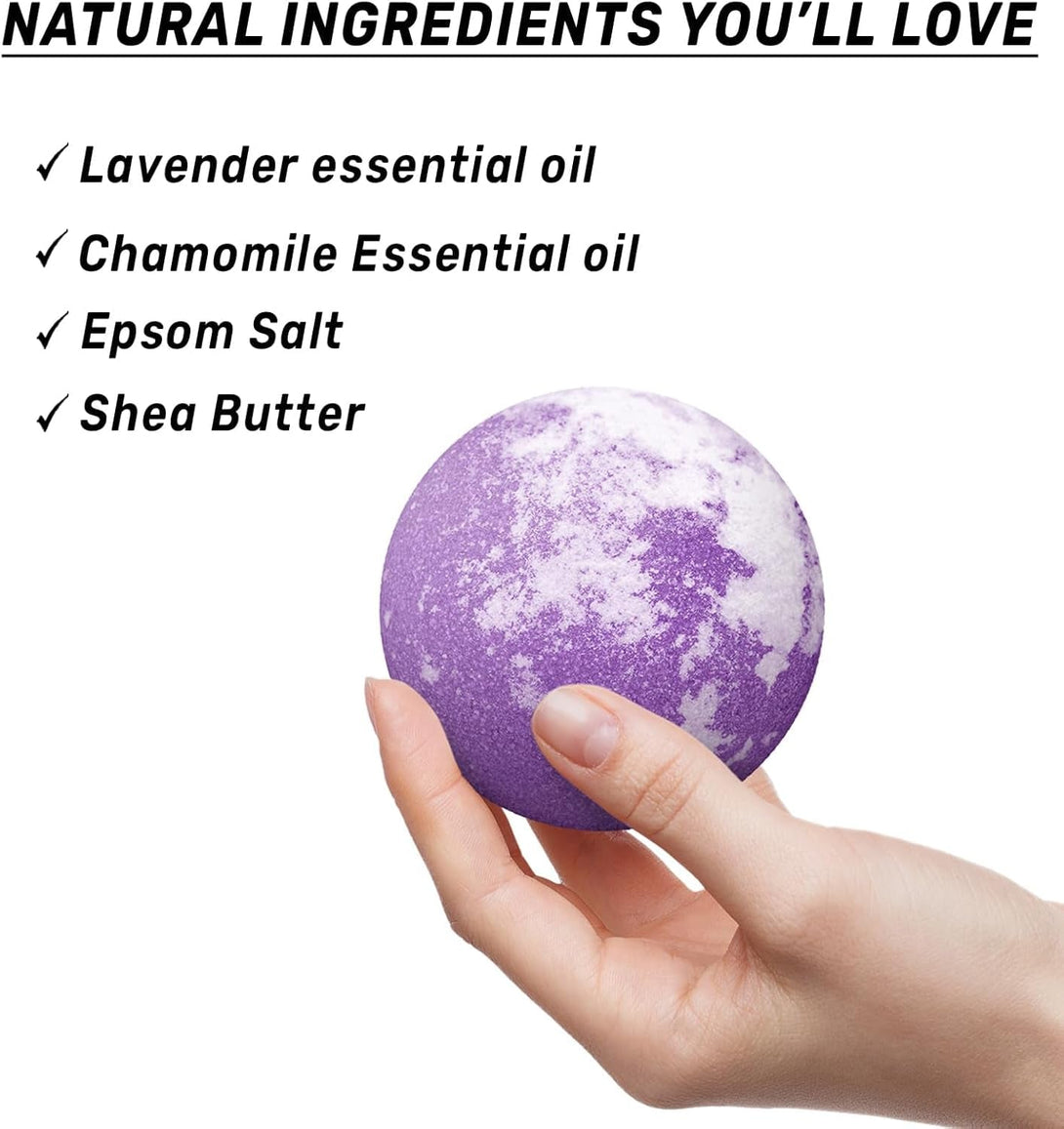 Deep Sleep Bubble Bath Bombs Infused with Lavender Chamomile Essential Oils Moisturizing Bath for Dry Skin and Relaxation Self Care Gift for Women