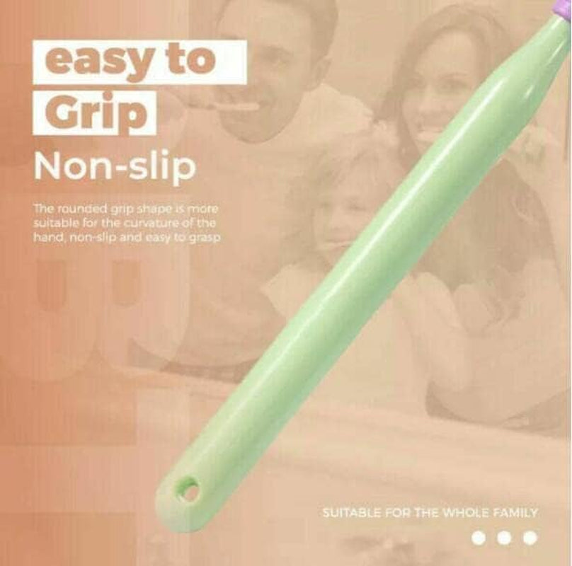 2Pcs Random Color Three-Sided Soft Hair Toothbrush, Effective Wrap-Around Design, Deeply and Thoroughly to Clean Teeth and Gums, Manual Toothbrushes Suitable for Adults and Children Health Household