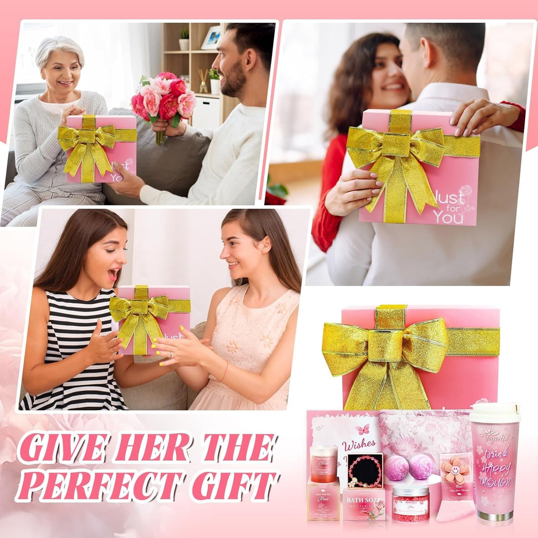 Mother'S Day for Mom, Gift Baskets for Women, Birthday Gift for Women Her Friend Sister Wife Coworker Graduate Teacher, Bath Sets for Woman Gift, Valentines Day Gifts for Her