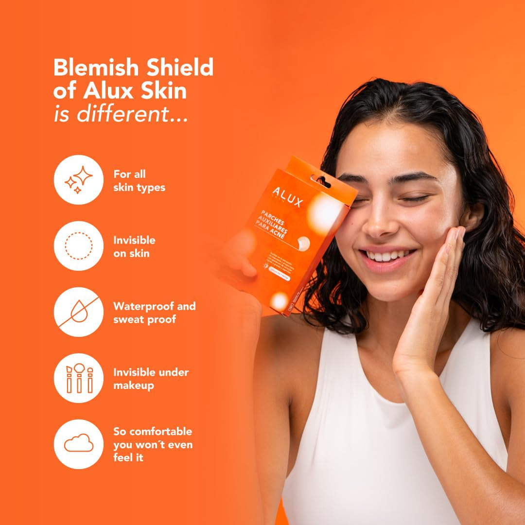 Skin Pimple Patches for Face, 30 Unit, Hydrocolloid Skin Care Acne Patches, Safe for Sensitive Skin, Use under Makeup, Absorbing Spot Cover Stickers for Zits, Blemishes, Pimples, Breakouts