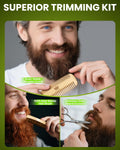 Beard Grooming Kit, Beard Oil and Balm, Beard Wash & Conditioner, Beard Brush & Comb Set with Scissors, Birthday Gifts for Men, Valentines Gifts