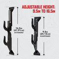 Allen Company Molded Truck Gun Rack for Rear Window - Gun Holder for Two Shotguns, Rifles, Bows, or Tools - Gun and Hunting Accessories for Car or