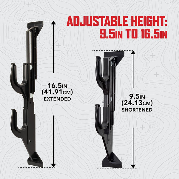 Allen Company Molded Truck Gun Rack for Rear Window - Gun Holder for Two Shotguns, Rifles, Bows, or Tools - Gun and Hunting Accessories for Car or