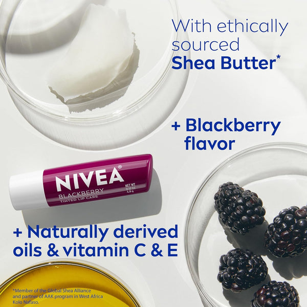 Nivea Lip Balm - Blackberry Shine - 0.17Oz, 0.17 Oz
