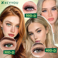 DIY Lash Extension Kit KEYYOU 300Pcs Individual Eyelash Extension Kit 40D 0.07D Curl 9-18MIX Lash Clusters Kit with Lash Glue Remover Applicator