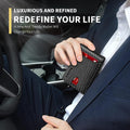 RUNBOX Wallet for Men Slim 11 Credit Card Holder Slots Leather RFID Blocking Small Thin Men'S Wallet Bifold Minimalist Front Pocket Large Capacity