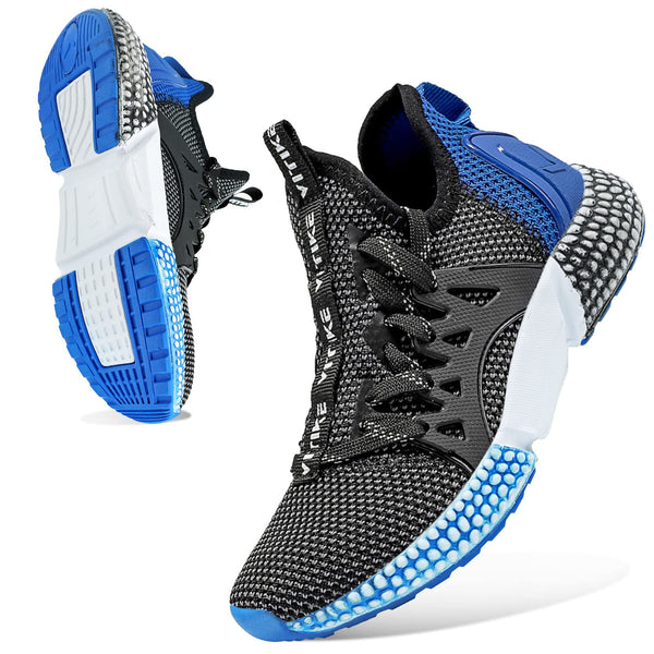 WETIKE Boy'S Shoes Mesh Slip on Lightweight Running Sneakers